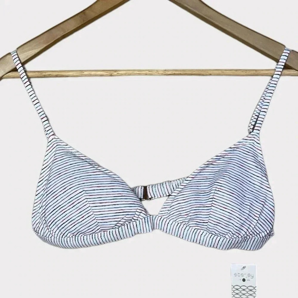 Eberjey Women's Large Bikini Lines Taylor Bikini Top Multi Color Swimwear Beach - Picture 5 of 10